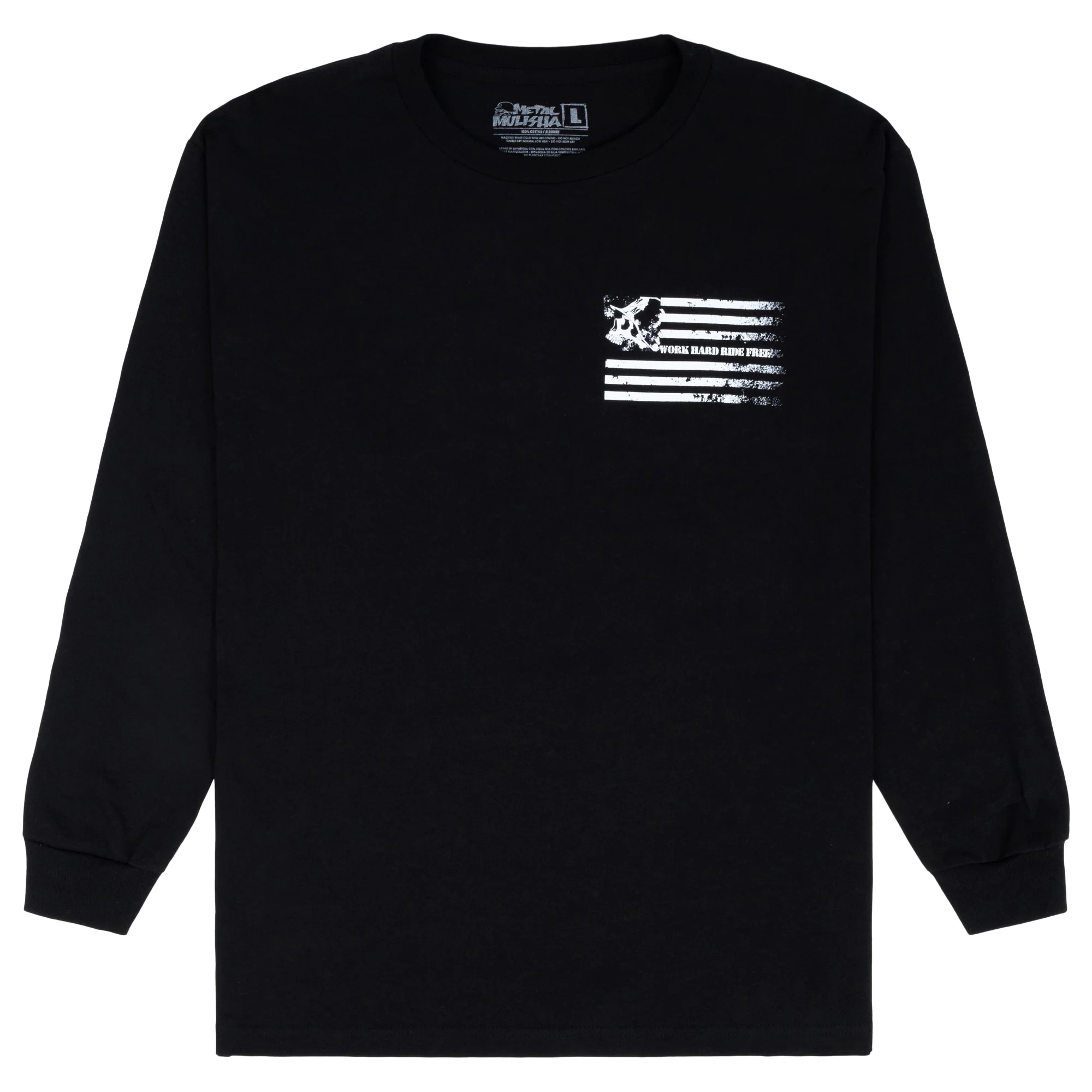 WORK HARD RIDE FREE LS TEE - Image 2