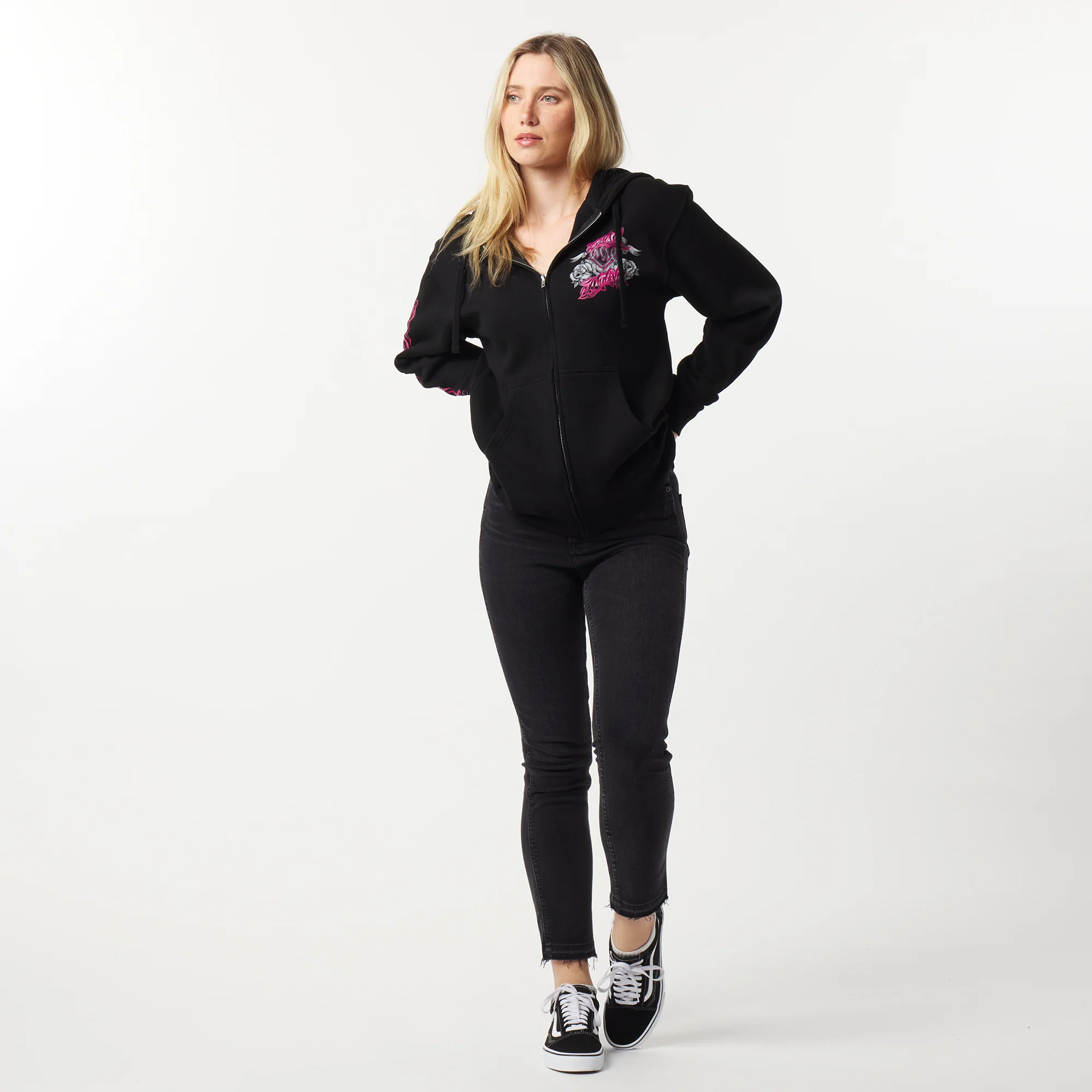 ROYAL FLUSH OVERSIZED ZIP HOODIE - Image 2